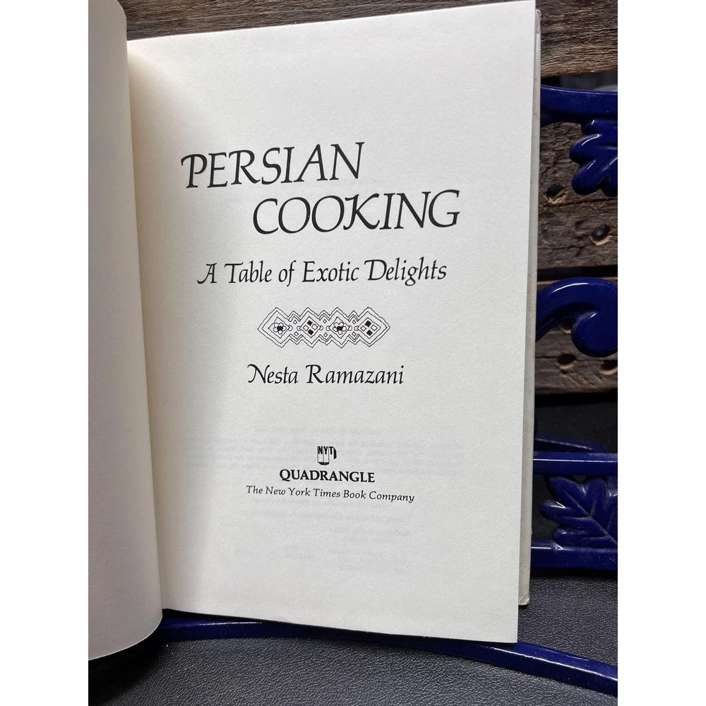 Persian Cooking, Exotic Delights, Nesta Ramadan Illustrated vtg intl cookbook
